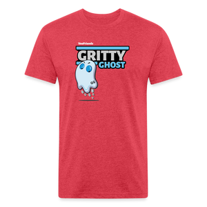 Gritty Ghost Character Comfort Adult Tee - heather red