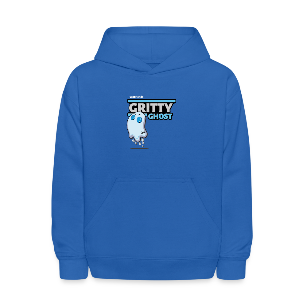 Gritty Ghost Character Comfort Kids Hoodie - royal blue