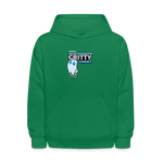 Gritty Ghost Character Comfort Kids Hoodie - kelly green