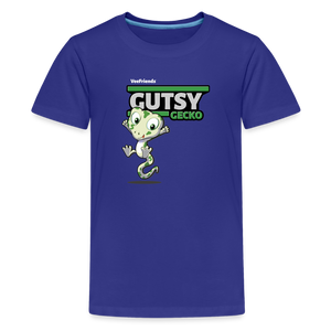 Gutsy Gecko Character Comfort Kids Tee - royal blue