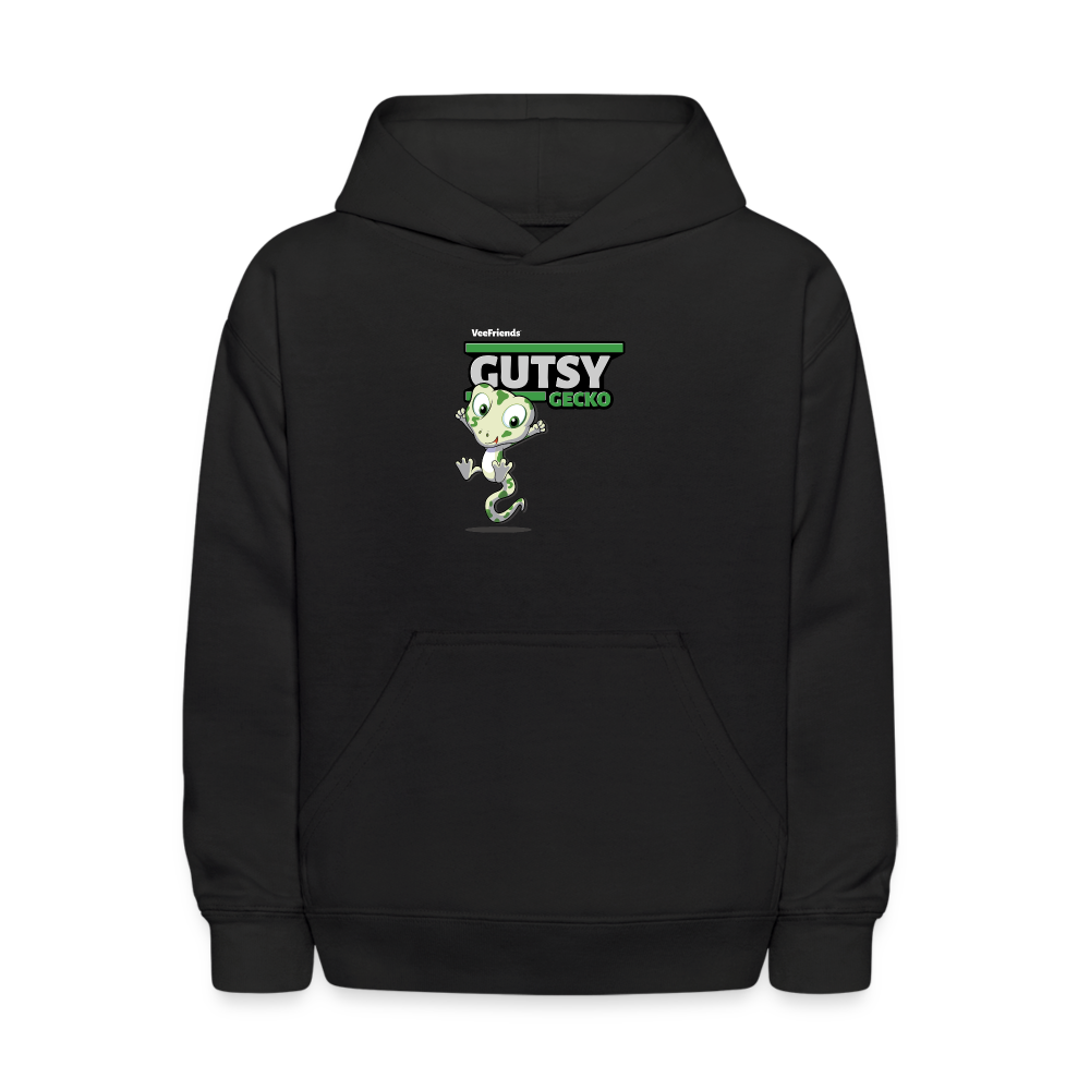 Gutsy Gecko Character Comfort Kids Hoodie - black