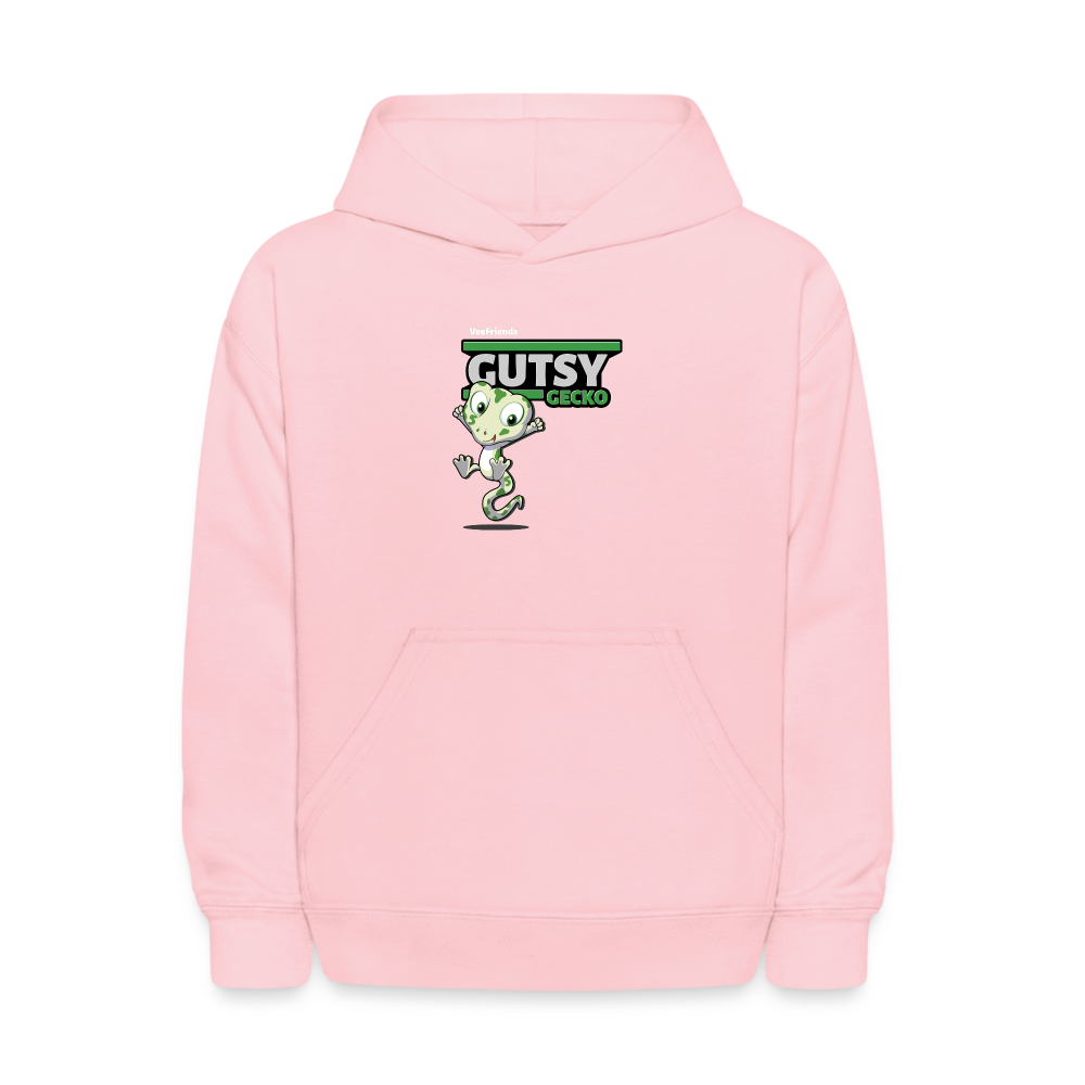 Gutsy Gecko Character Comfort Kids Hoodie - pink