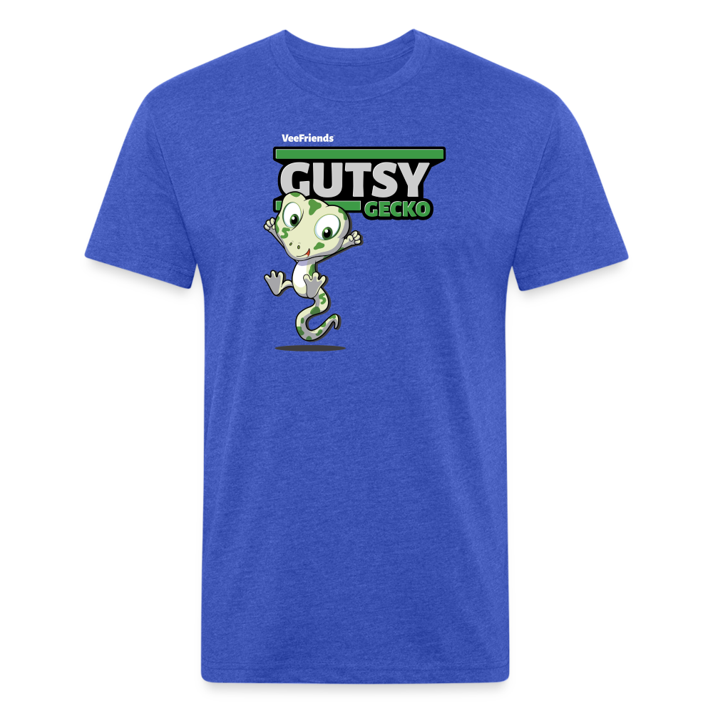 Gutsy Gecko Character Comfort Adult Tee - heather royal