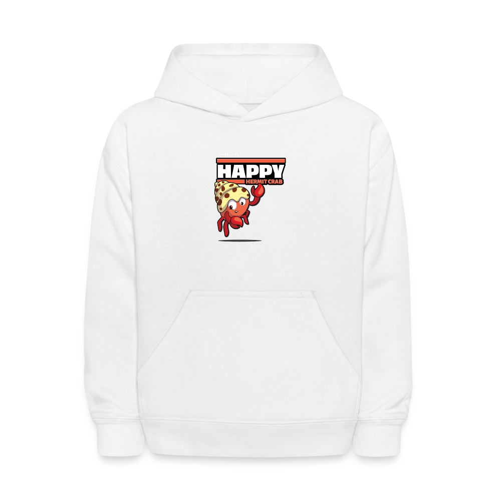 Happy Hermit Crab Character Comfort Kids Hoodie - white