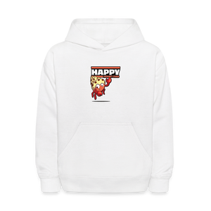 Happy Hermit Crab Character Comfort Kids Hoodie - white