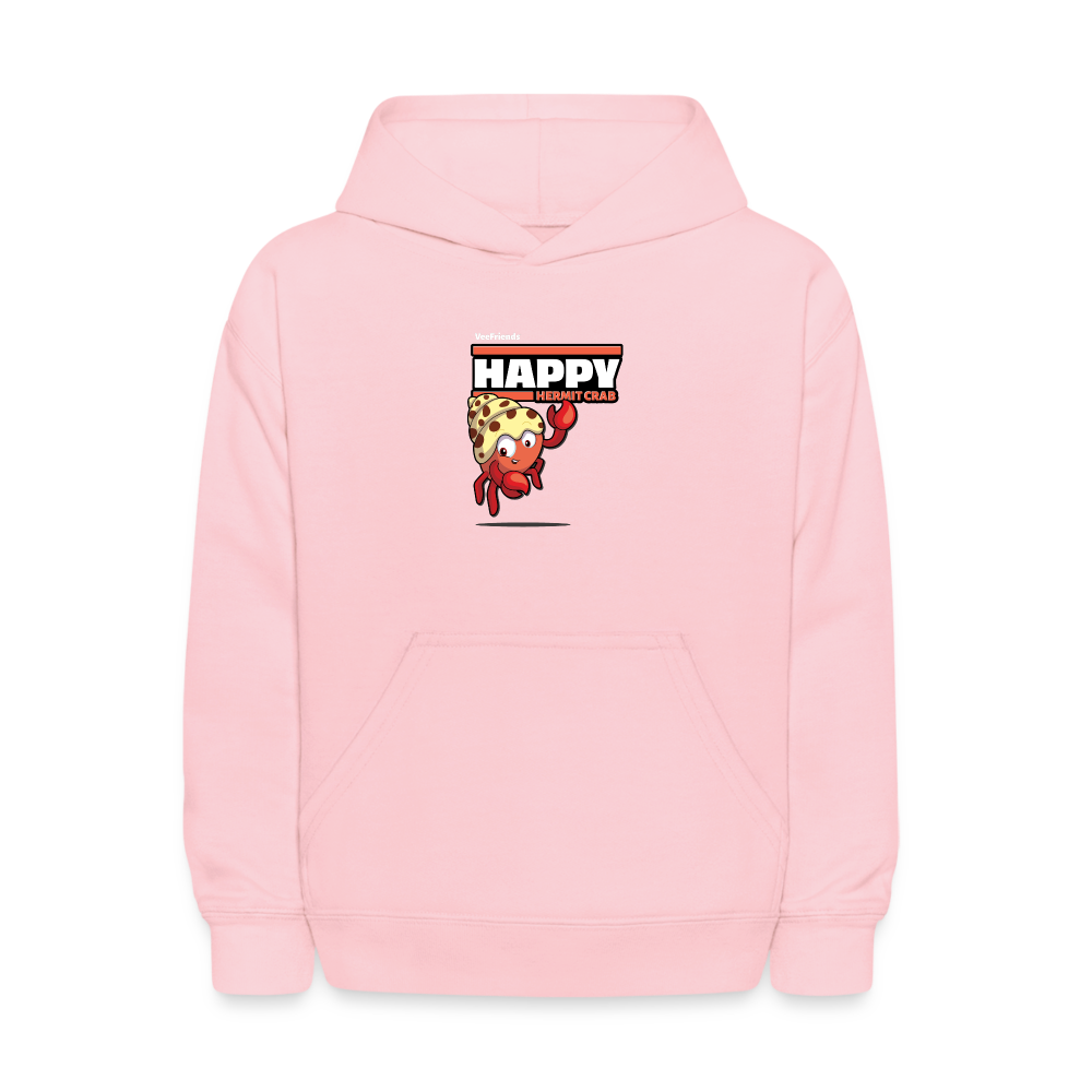 Happy Hermit Crab Character Comfort Kids Hoodie - pink