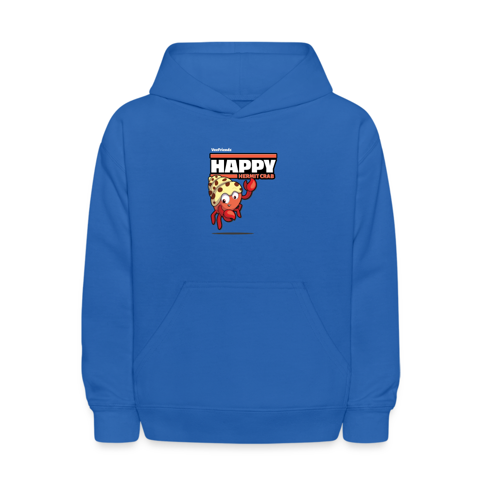 Happy Hermit Crab Character Comfort Kids Hoodie - royal blue