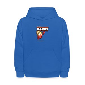 Happy Hermit Crab Character Comfort Kids Hoodie - royal blue