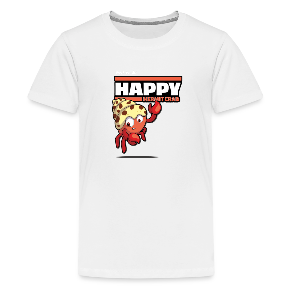 Happy Hermit Crab Character Comfort Kids Tee - white