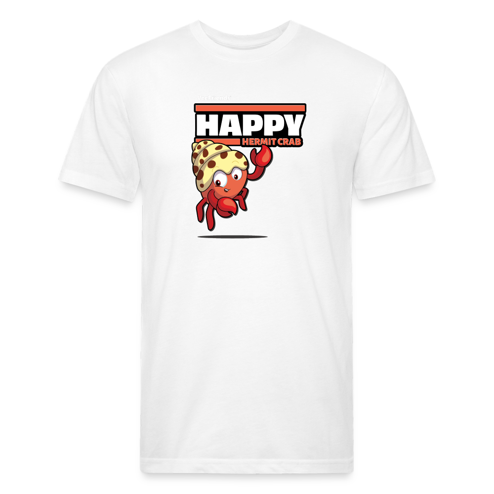 Happy Hermit Crab Character Comfort Adult Tee - white