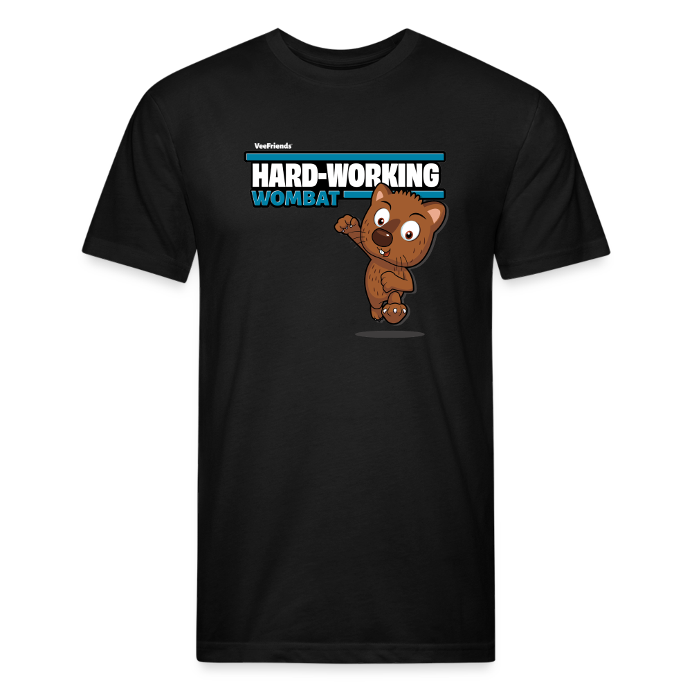 Hard-Working Wombat Character Comfort Adult Tee - black