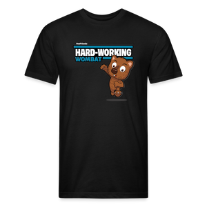 Hard-Working Wombat Character Comfort Adult Tee - black