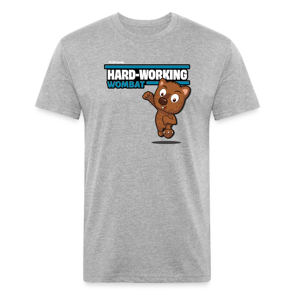 Hard-Working Wombat Character Comfort Adult Tee - heather gray