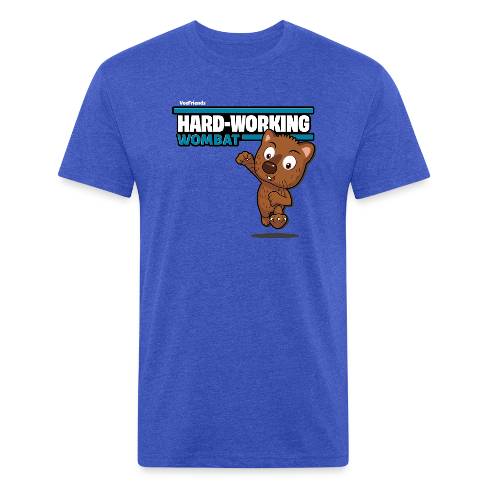 Hard-Working Wombat Character Comfort Adult Tee - heather royal