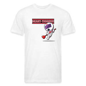 Heart-Trooper Character Comfort Adult Tee - white