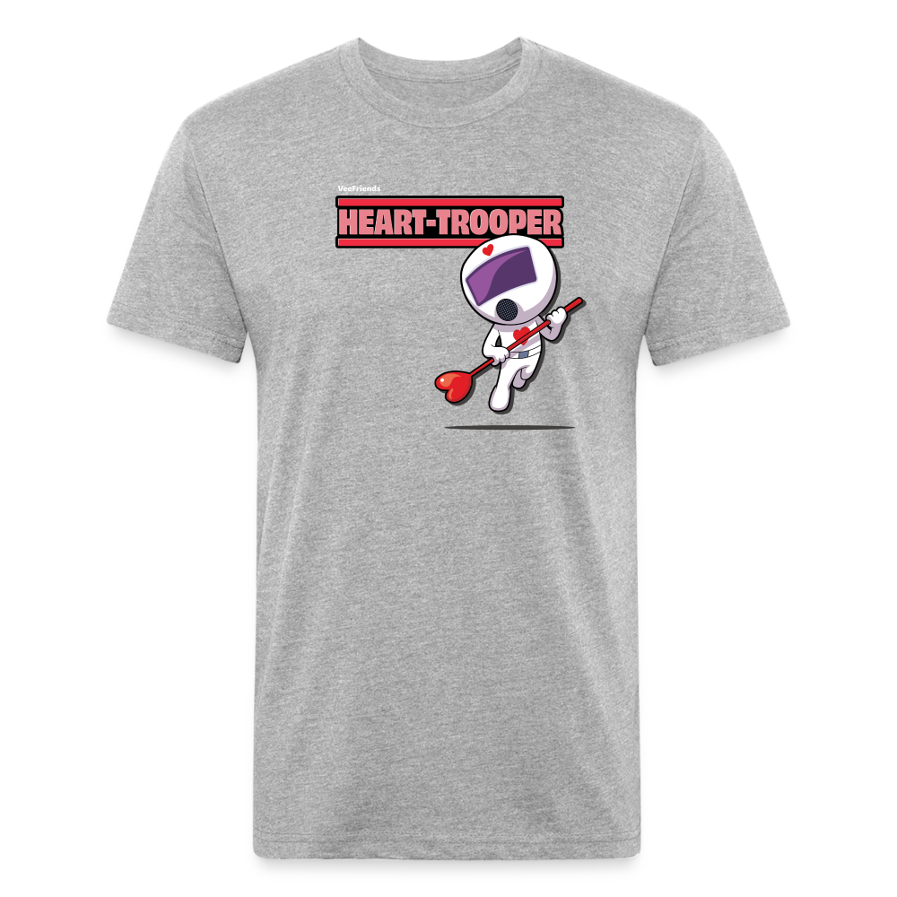 Heart-Trooper Character Comfort Adult Tee - heather gray