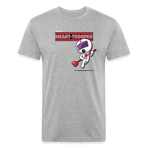 Heart-Trooper Character Comfort Adult Tee - heather gray
