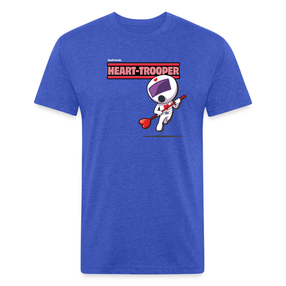 Heart-Trooper Character Comfort Adult Tee - heather royal