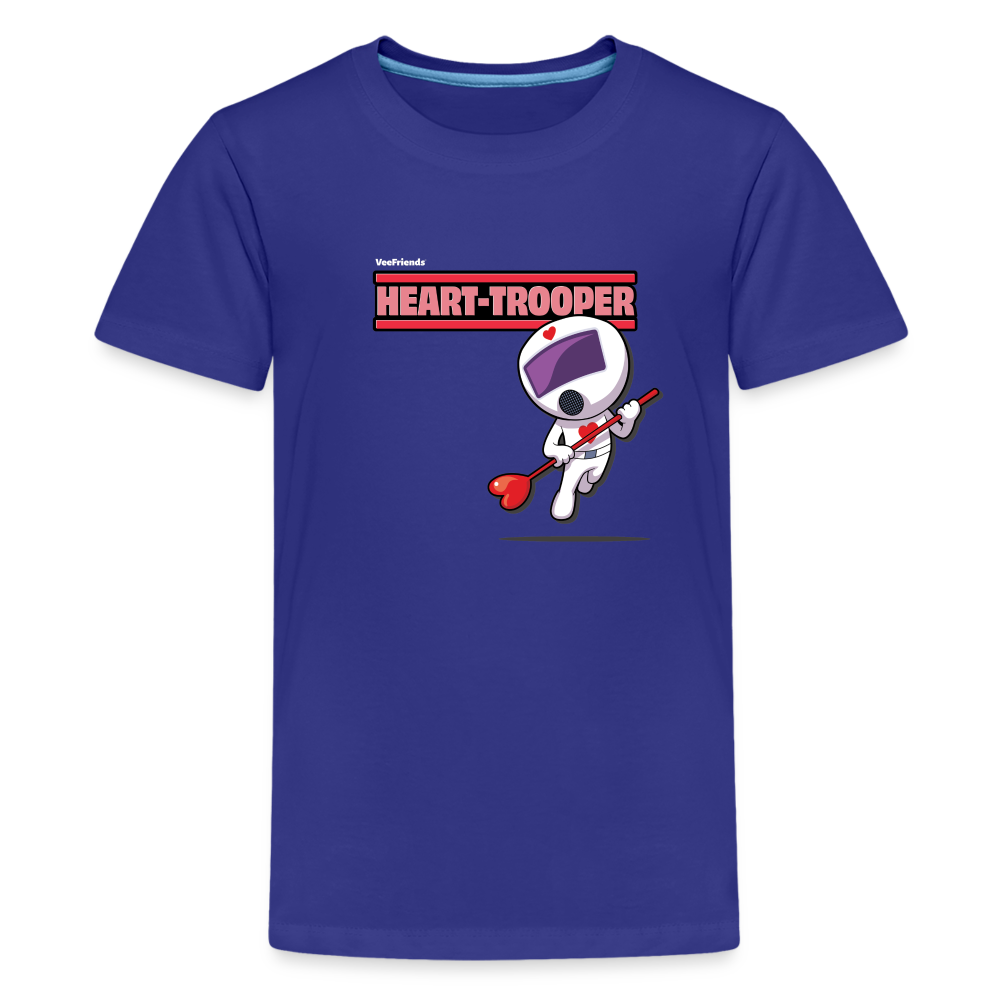 
            
                Load image into Gallery viewer, Heart-Trooper Character Comfort Kids Tee - royal blue
            
        