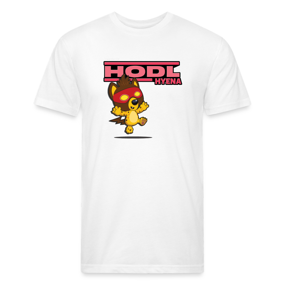 Hodl Hyena Character Comfort Adult Tee - white