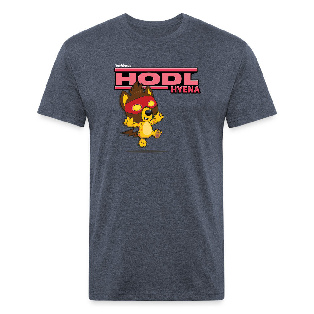 Hodl Hyena Character Comfort Adult Tee - heather navy