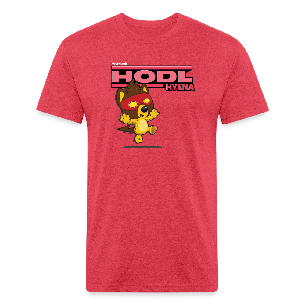 Hodl Hyena Character Comfort Adult Tee - heather red