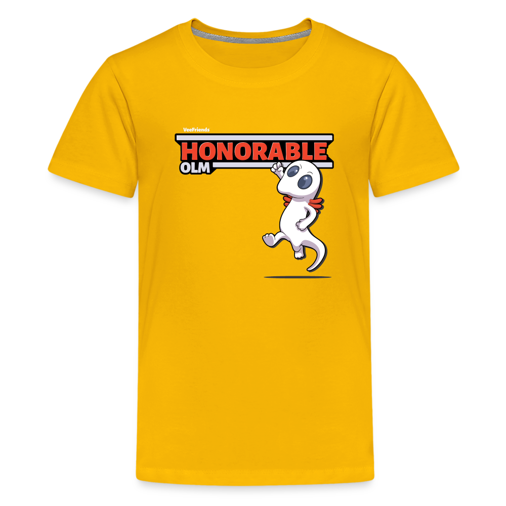 Honorable Olm Character Comfort Kids Tee - sun yellow