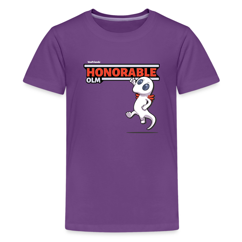 Honorable Olm Character Comfort Kids Tee - purple