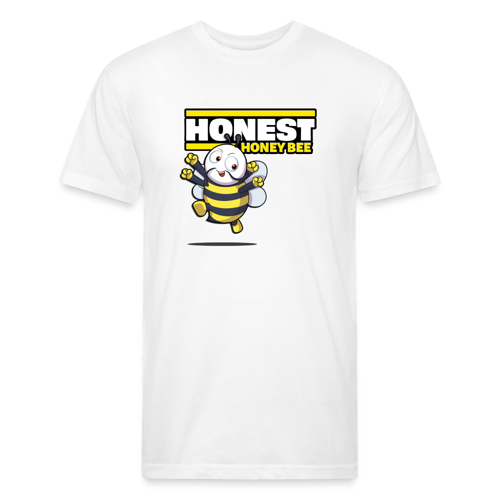 Honest Honey Bee Character Comfort Adult Tee - white