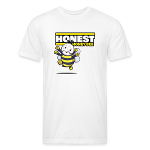 Honest Honey Bee Character Comfort Adult Tee - white