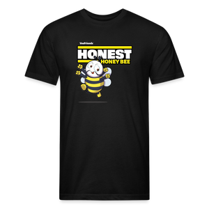 Honest Honey Bee Character Comfort Adult Tee - black
