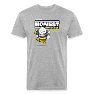 Honest Honey Bee Character Comfort Adult Tee - heather gray