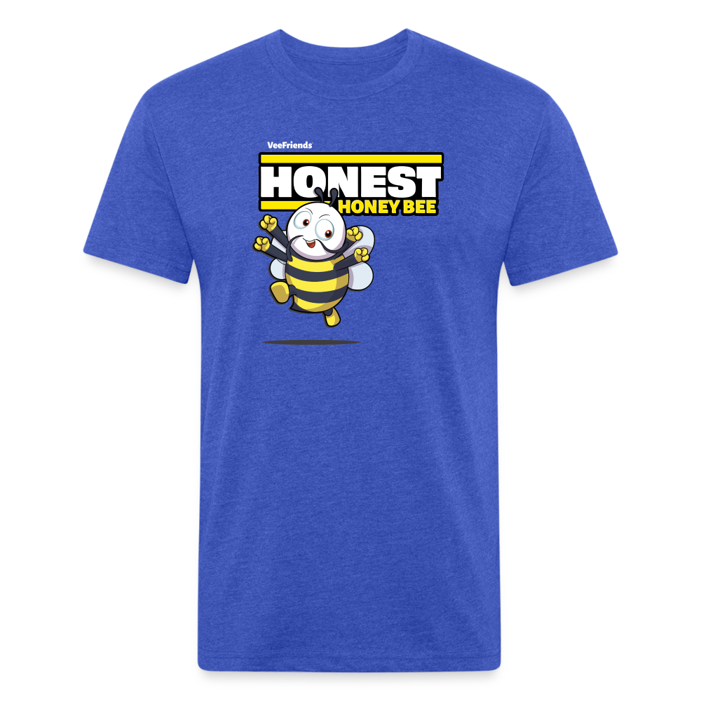 Honest Honey Bee Character Comfort Adult Tee - heather royal