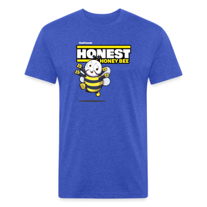 Honest Honey Bee Character Comfort Adult Tee - heather royal