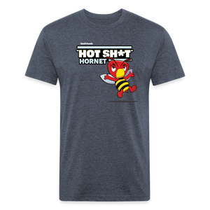 
            
                Load image into Gallery viewer, &amp;quot;Hot Sh*t&amp;quot; Hornet Character Comfort Adult Tee - heather navy
            
        