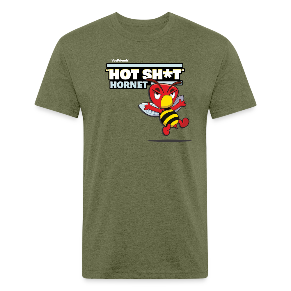 "Hot Sh*t" Hornet Character Comfort Adult Tee - heather military green