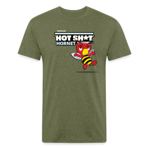 "Hot Sh*t" Hornet Character Comfort Adult Tee - heather military green
