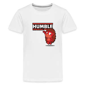 Humble Hedgehog Character Comfort Kids Tee - white