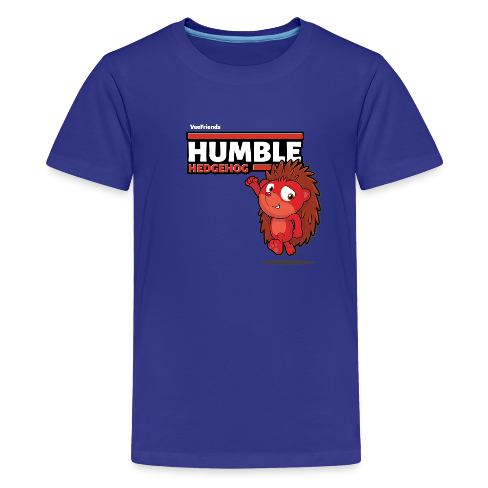 Humble Hedgehog Character Comfort Kids Tee - royal blue