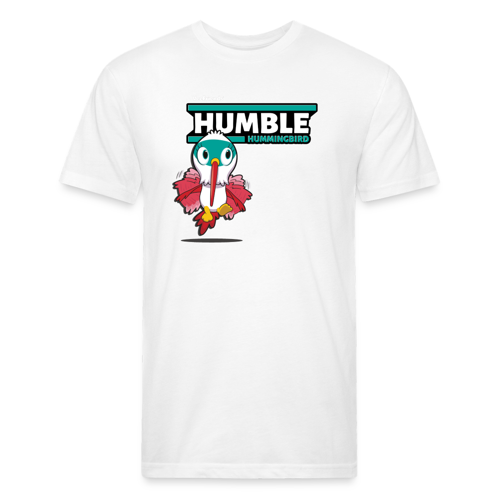 Humble Hummingbird Character Comfort Adult Tee - white