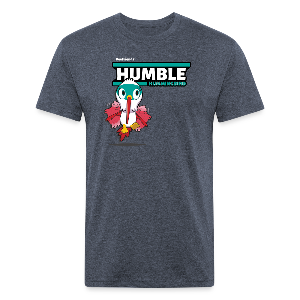 
            
                Load image into Gallery viewer, Humble Hummingbird Character Comfort Adult Tee - heather navy
            
        