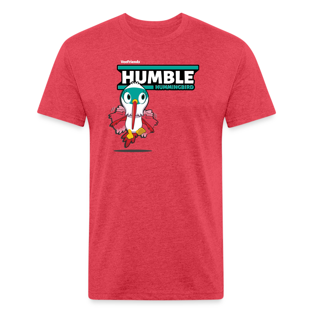 Humble Hummingbird Character Comfort Adult Tee - heather red