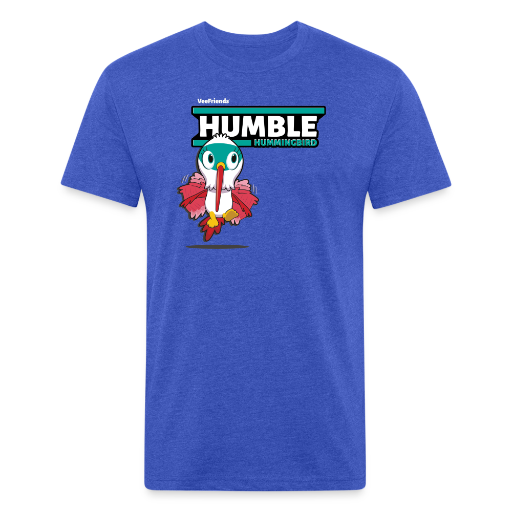 Humble Hummingbird Character Comfort Adult Tee - heather royal