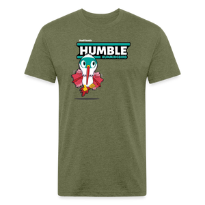 Humble Hummingbird Character Comfort Adult Tee - heather military green