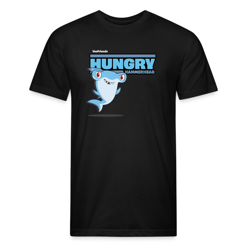 Hungry Hammerhead Character Comfort Adult Tee - black