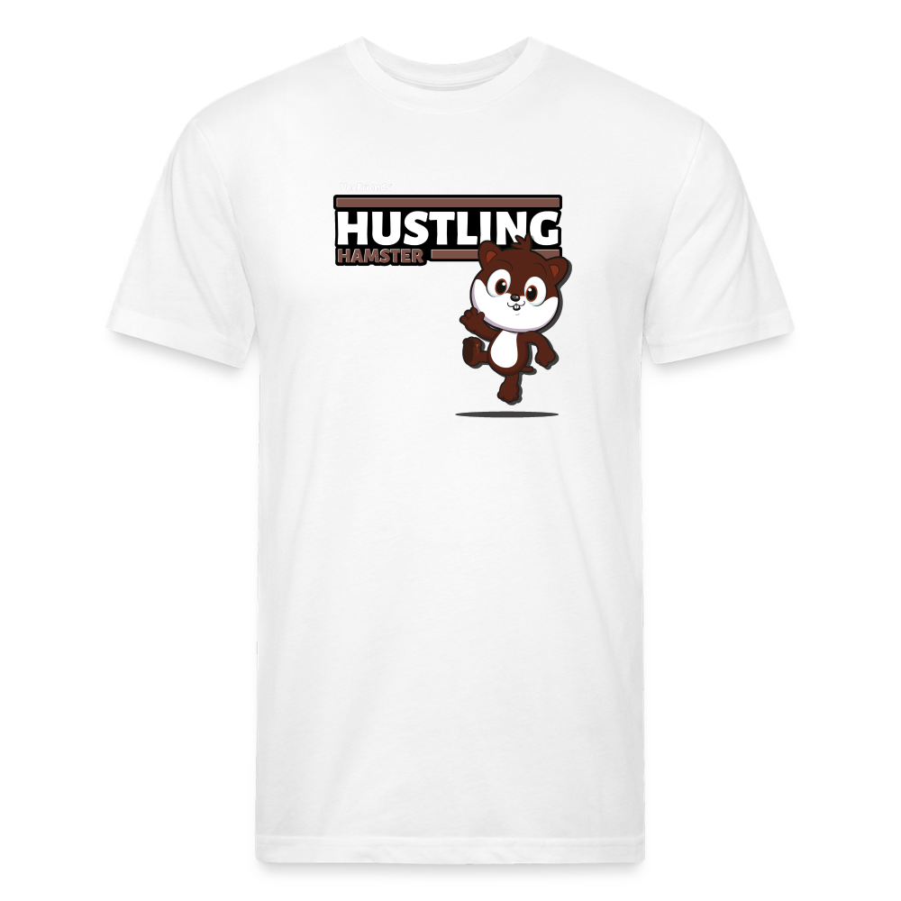 Hustling Hamster Character Comfort Adult Tee - white