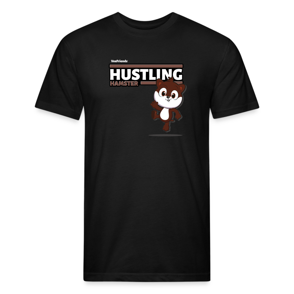 Hustling Hamster Character Comfort Adult Tee - black