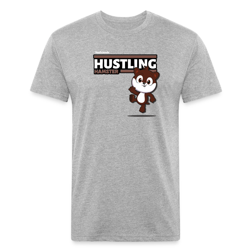 Hustling Hamster Character Comfort Adult Tee - heather gray