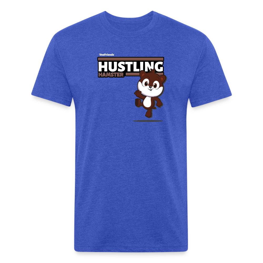 Hustling Hamster Character Comfort Adult Tee - heather royal