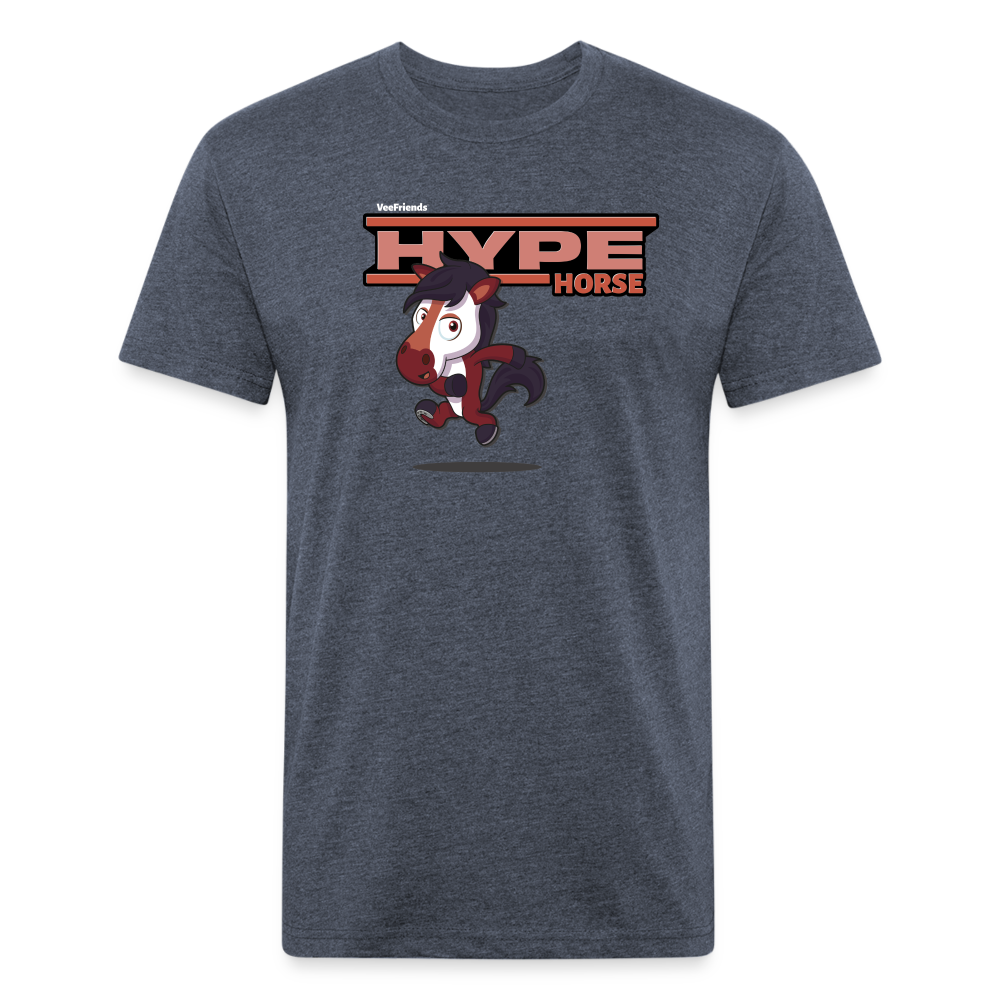 Hype Horse Character Comfort Adult Tee - heather navy